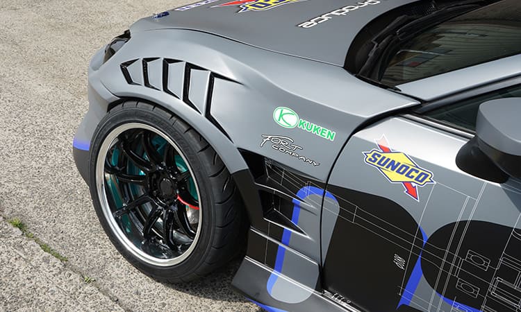 55ミリ幅 サメエラダクト フロントフェンダー