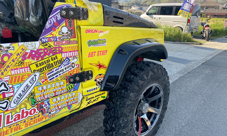 SJ30/JA71/JA11/JA12/JA22 90ミリ幅 オーバーフェンダー（タイプ3）