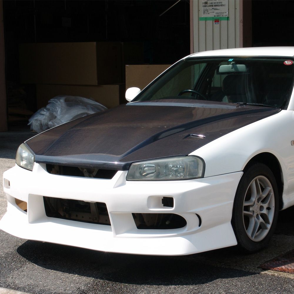 R34スカイライン エアロカーボンボンネット タイプ2 | エアロ通販