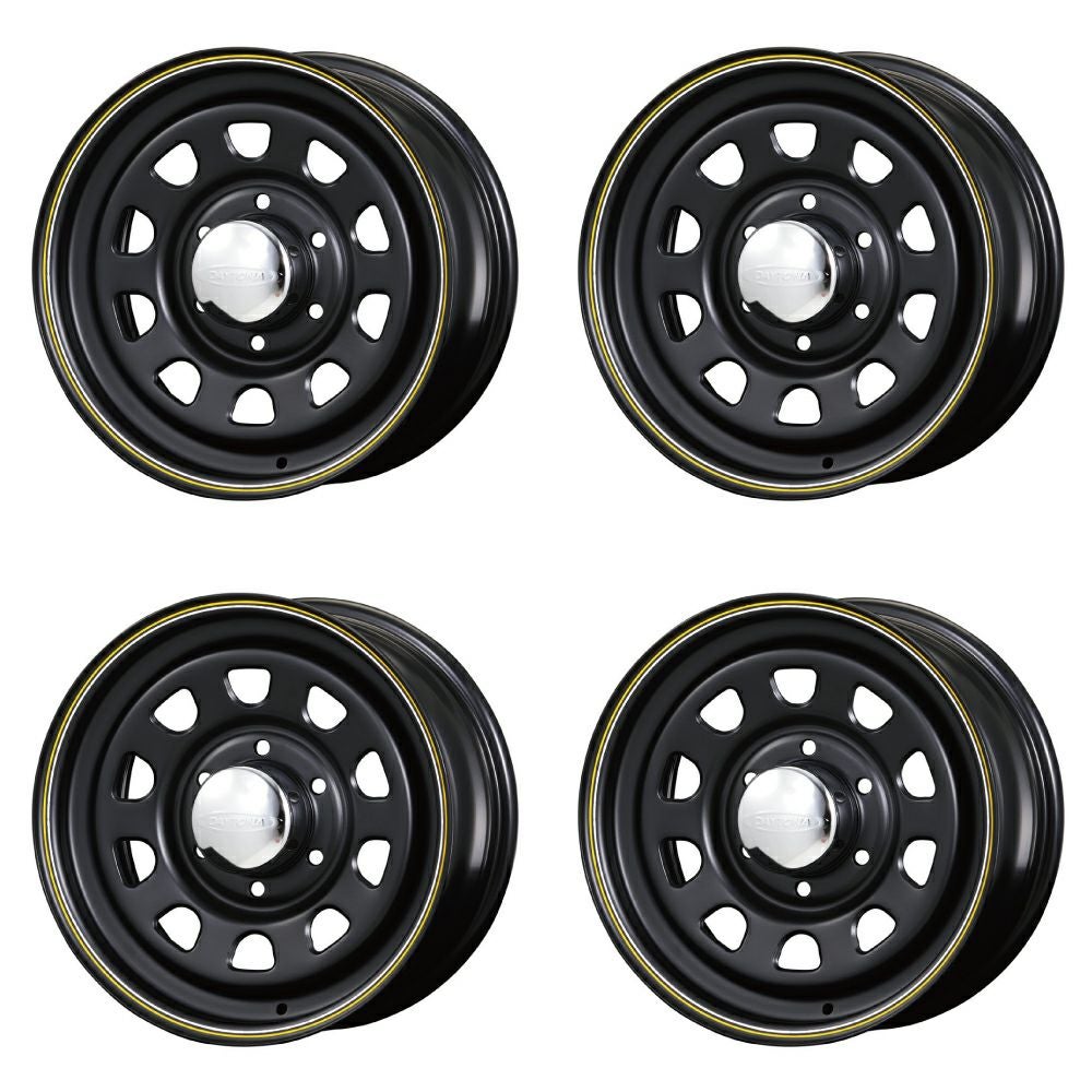 Daytona-RS 15-inchx6.5J+40 6-hole matte black set of 4 — ORIGIN Labo. product photo