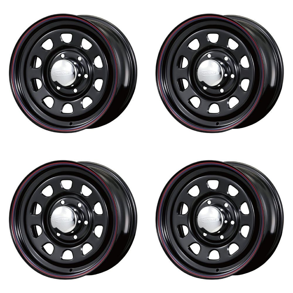 Daytona-RS Caravan for 16-inchx6.5J+48 6-hole black set of 4 — ORIGIN Labo. product photo