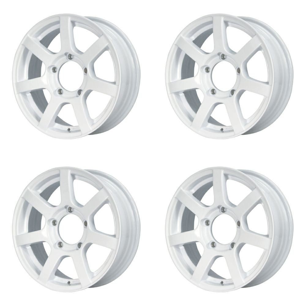 Jimny wheels MUD-S7 16-inch 5.5J +20 shine white set of 4 — ORIGIN Labo. product photo
