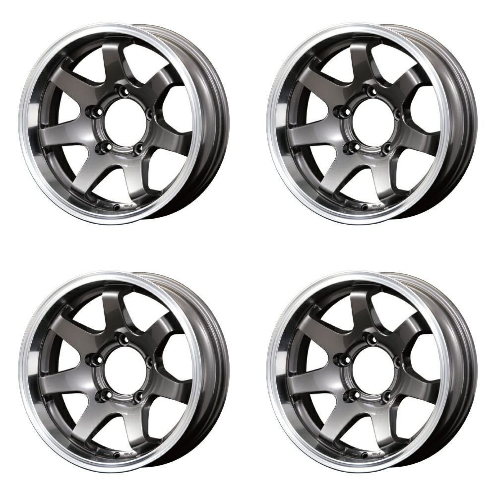 ジムニー ホイール MUD-SR7 ガンメタリック 16×5.5J 5H -20 ホイール4