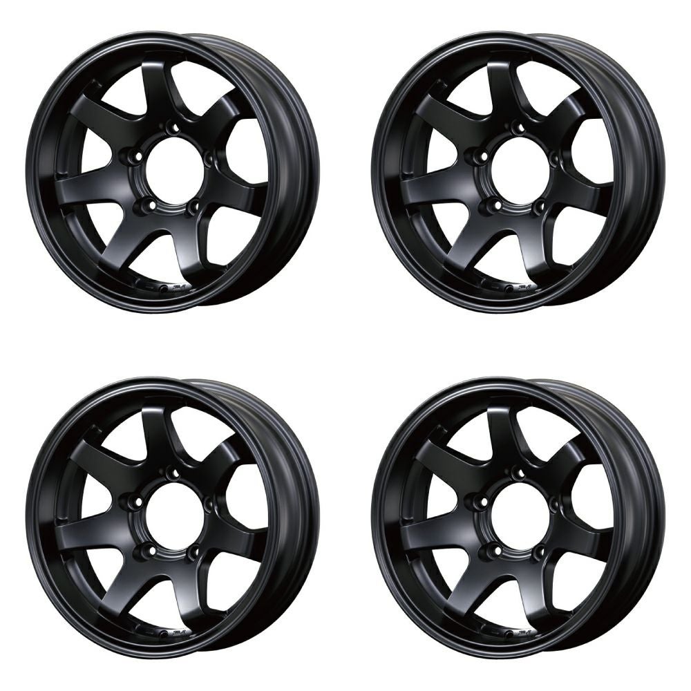 Jimny wheels MUD-SR7 16-inch 5.5J -20 matte black set of 4 — ORIGIN Labo. product photo