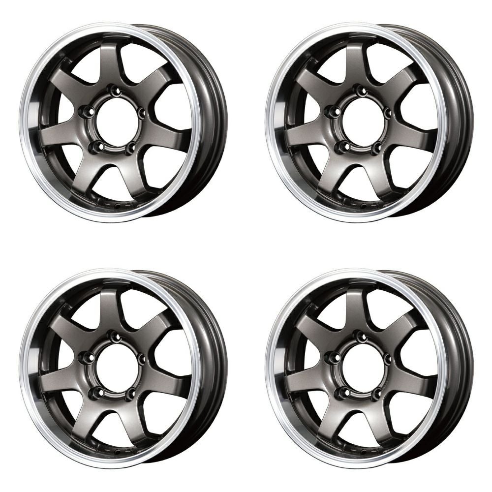 Jimny wheels MUD-SR7 16-inch 5.5J +20 gunmetal set of 4 — ORIGIN Labo. product photo