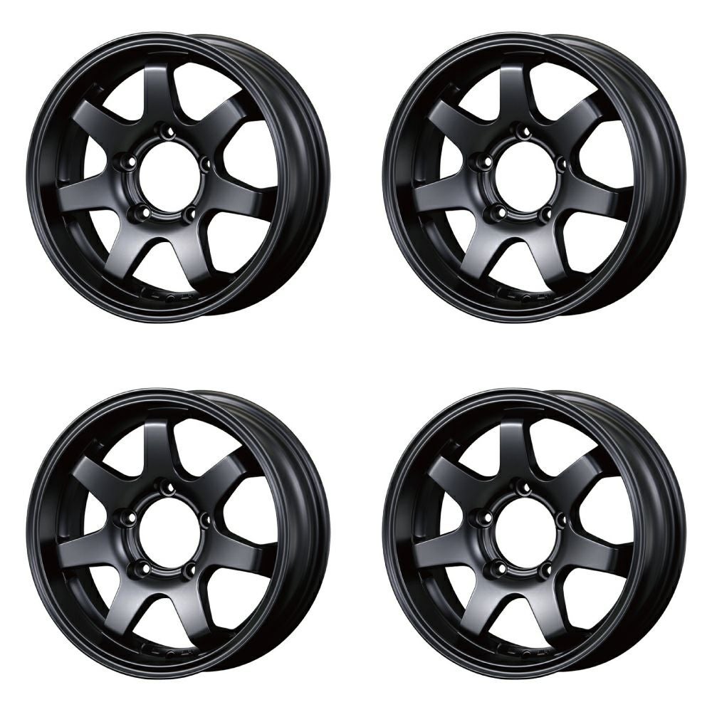Jimny wheels MUD-SR7 16-inch 5.5J +20 matte black set of 4 — ORIGIN Labo. product photo