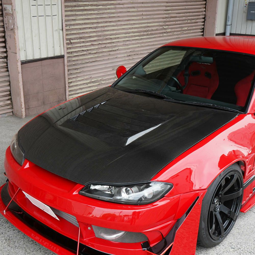 s15 フルエアロ ➕ボンネット S15シルビア エアロカーボンボンネット タイプ3 | エアロ通販「エアロ