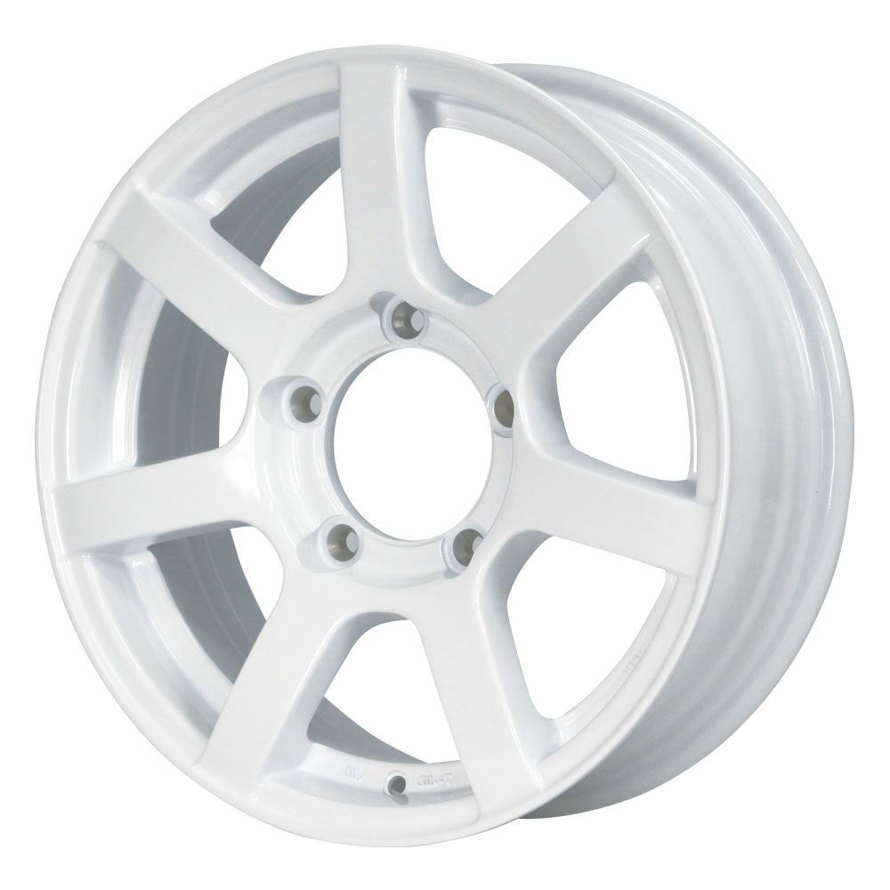 Jimny wheels MUD-S7 16-inch 5.5J +20 shine white — ORIGIN Labo. product photo