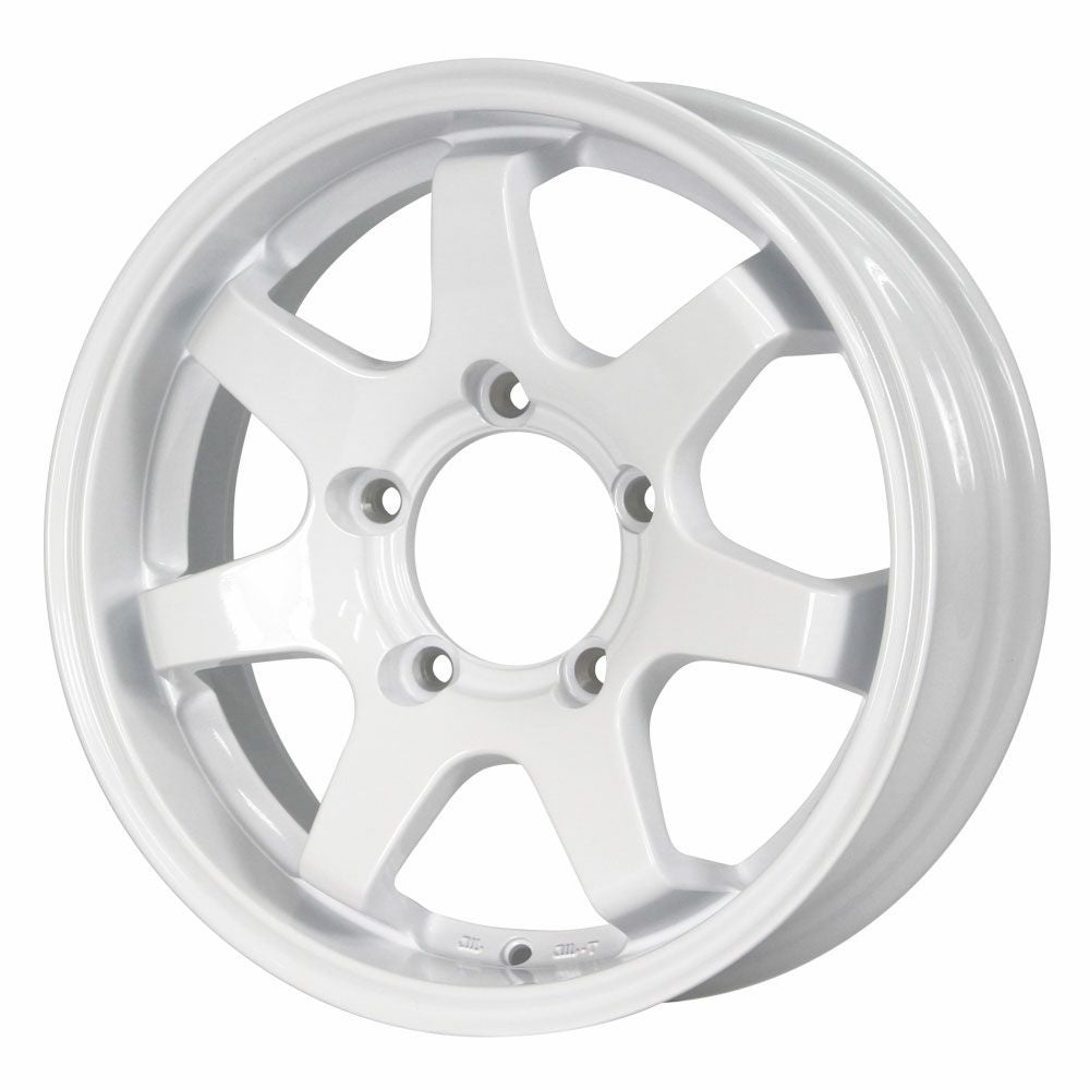 Jimny wheels MUD-SR7 16-inch 5.5J +20 shine white — ORIGIN Labo. product photo