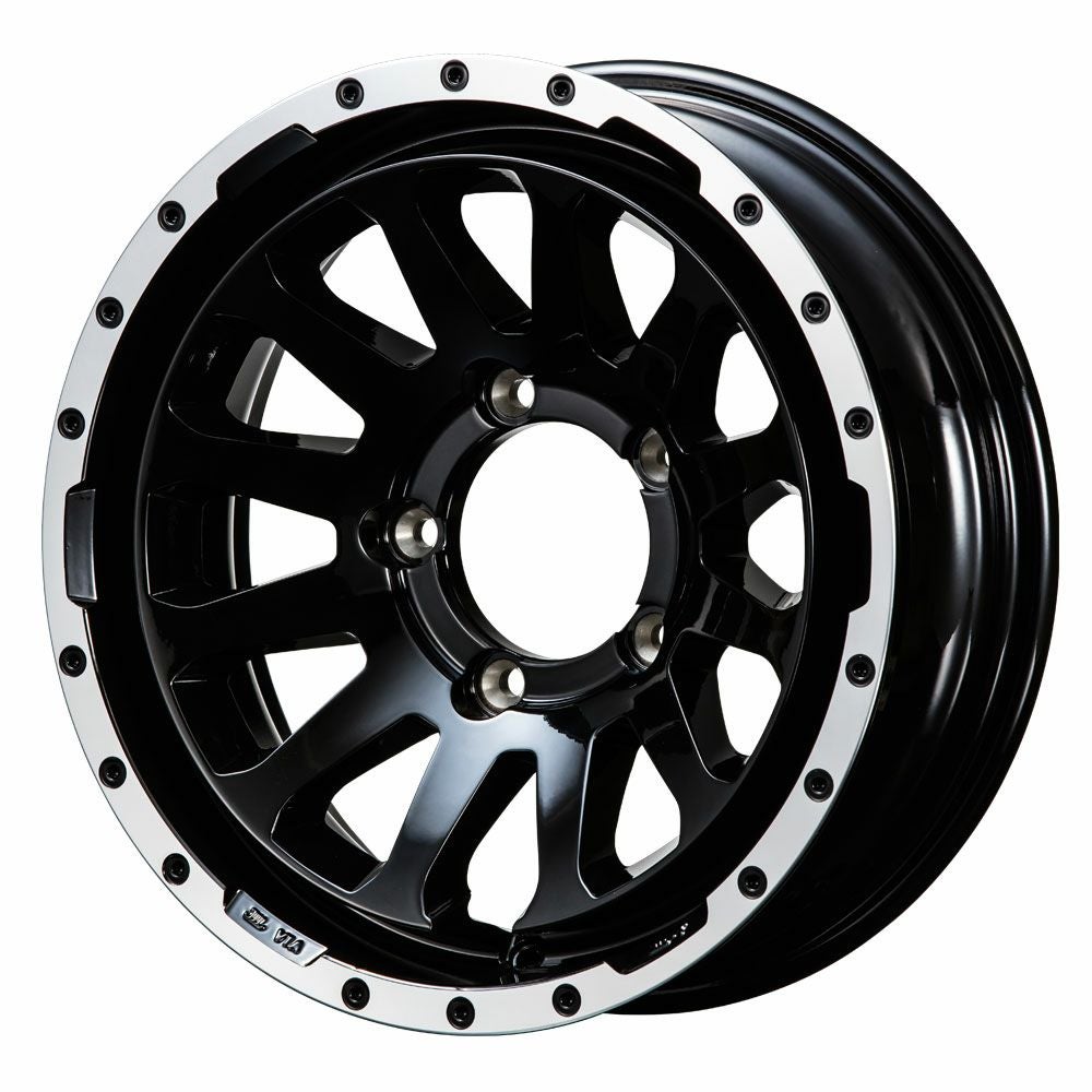 ジムニー ホイール MUD-ZEUS グロスブラックコート 16×5.5J 5H -20
