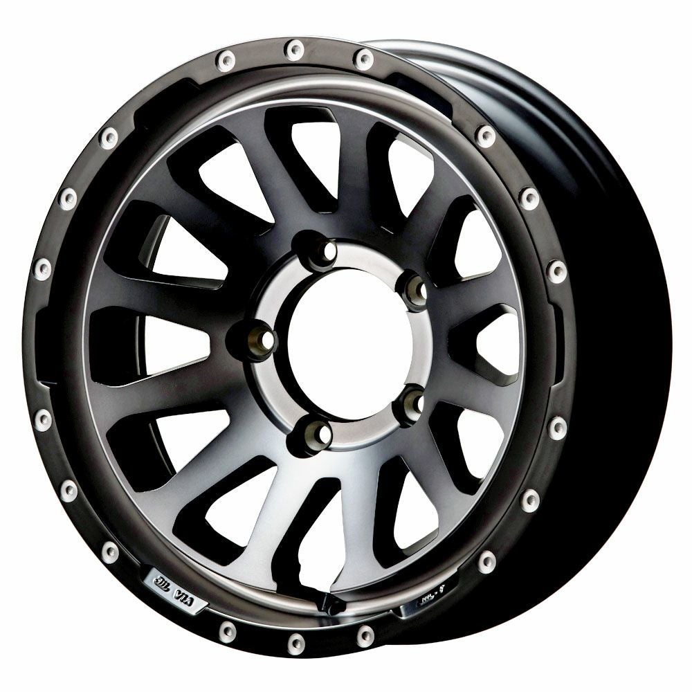 Jimny wheels MUD-ZEUS 16-inch 5.5J -20 lightblackcoat＆matte black rim — ORIGIN Labo. product photo
