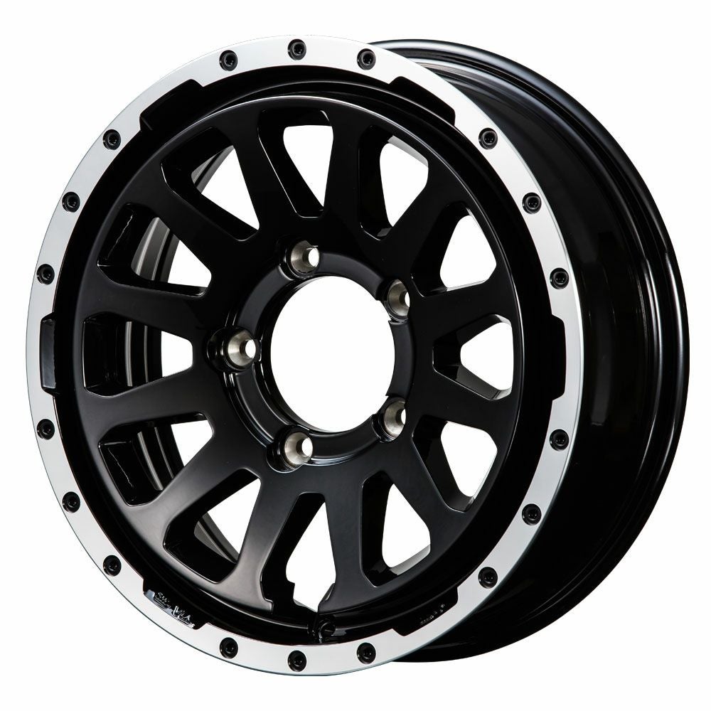 ジムニー ホイール MUD-ZEUS グロスブラックコート 16×5.5J 5H +20