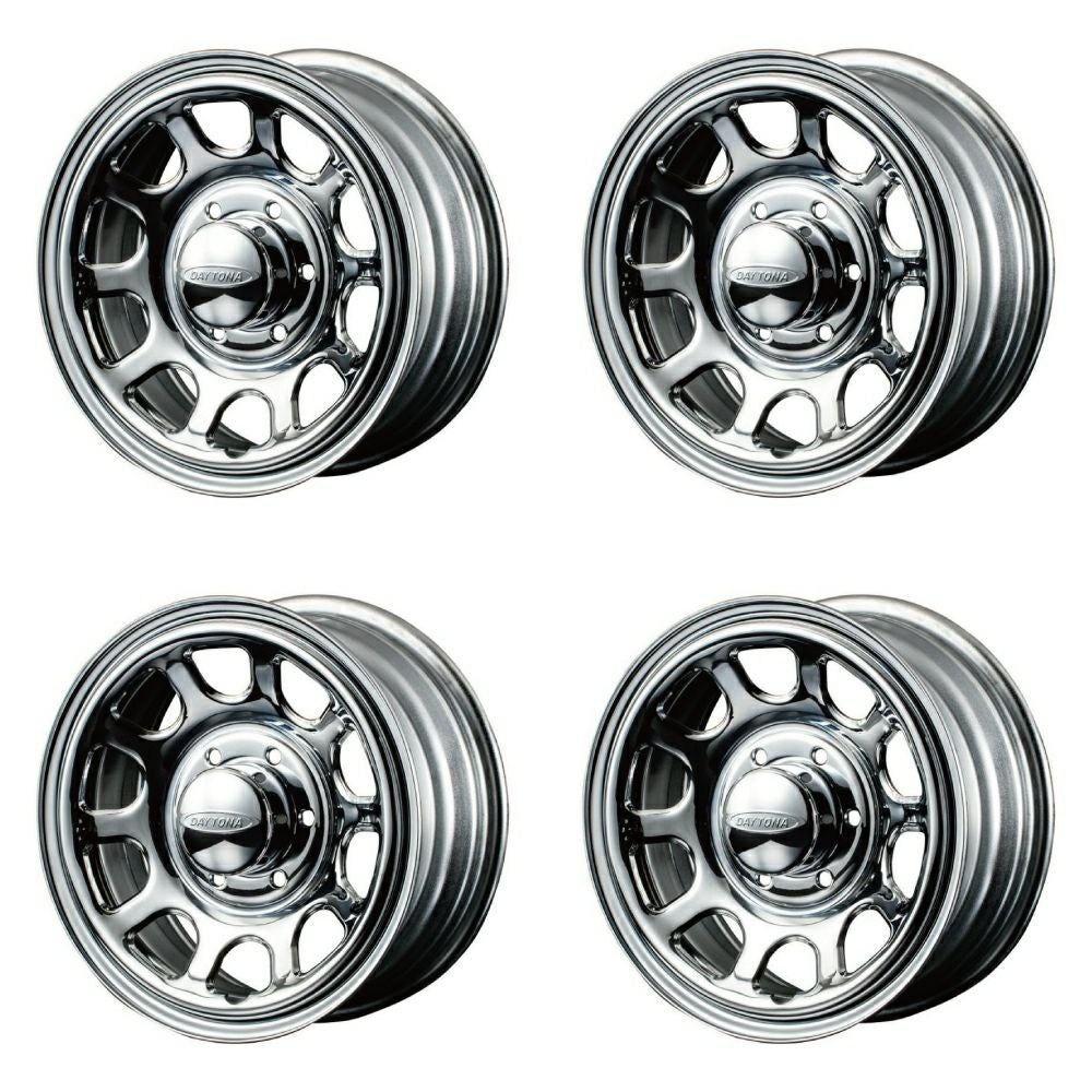DAYTONA-RS NEO クローム 16×6.5J +38 6H ホイール4本 | エアロ通販