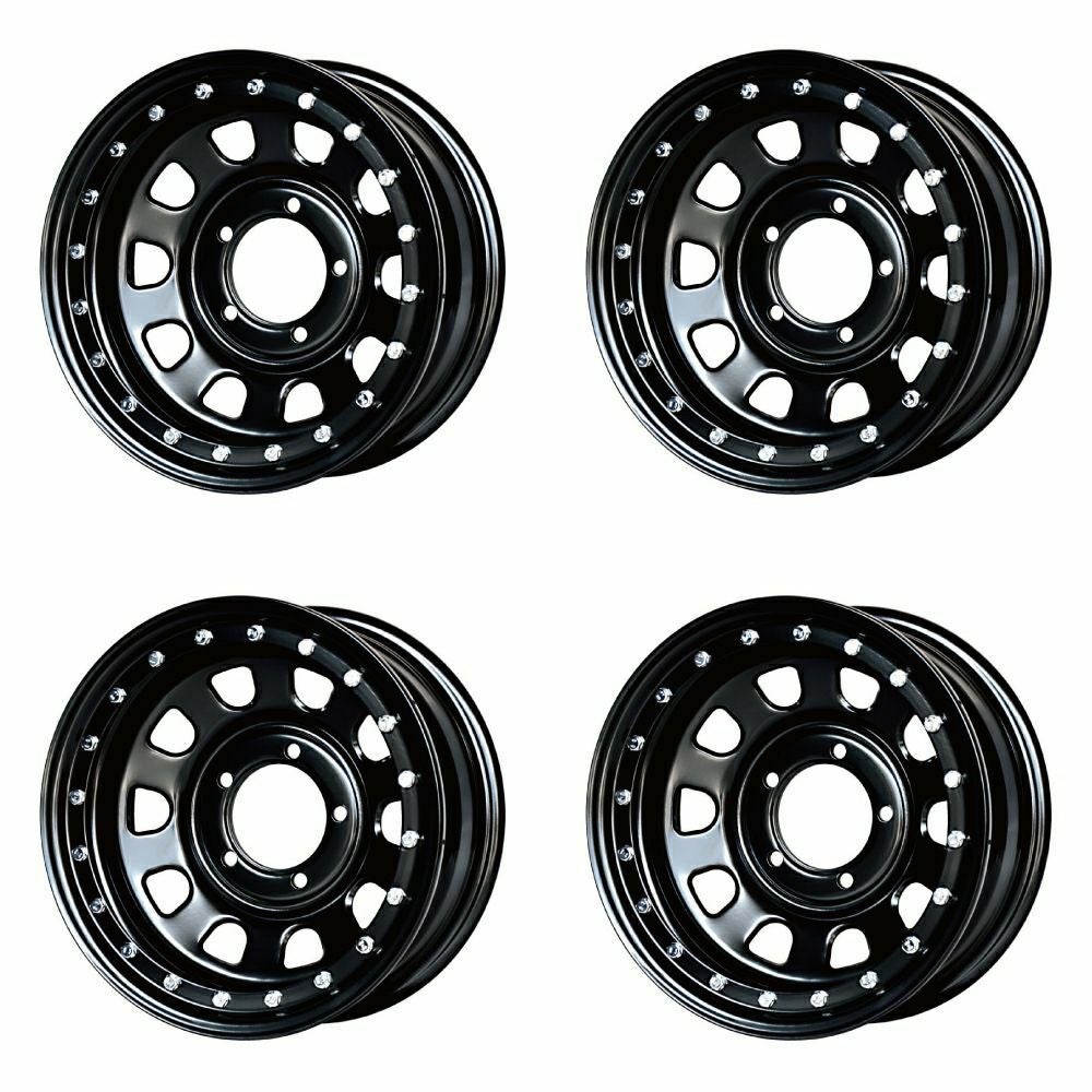 Matsudoya Tekkan 16-inch 6.0J -20 black set of 4 — ORIGIN Labo. product photo