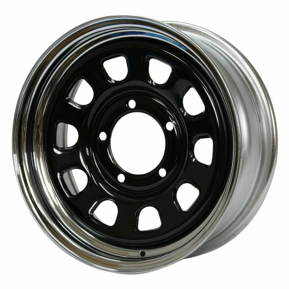Matsudoya Tesshin 16-inch 6.0J +20 chrome rim, black disc — ORIGIN Labo. product photo
