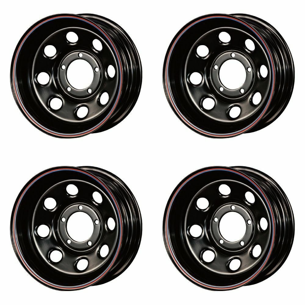 まつど家 鉄八 ブラック 16×6.0J 5H -40 ホイール4本 | エアロ通販