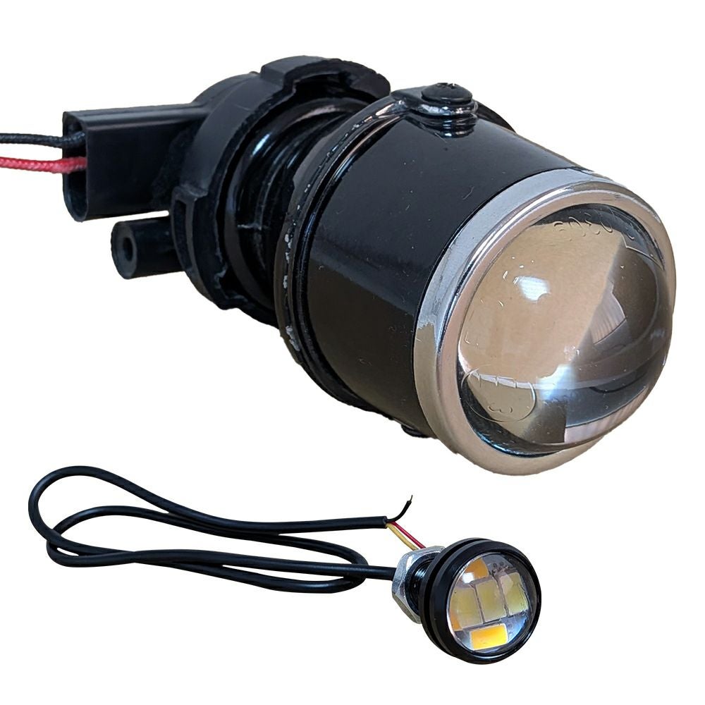for Combat Eye projector lights (H3) with bulbs + LEDposition lamps white/orange per sideset — ORIGIN Labo. product photo