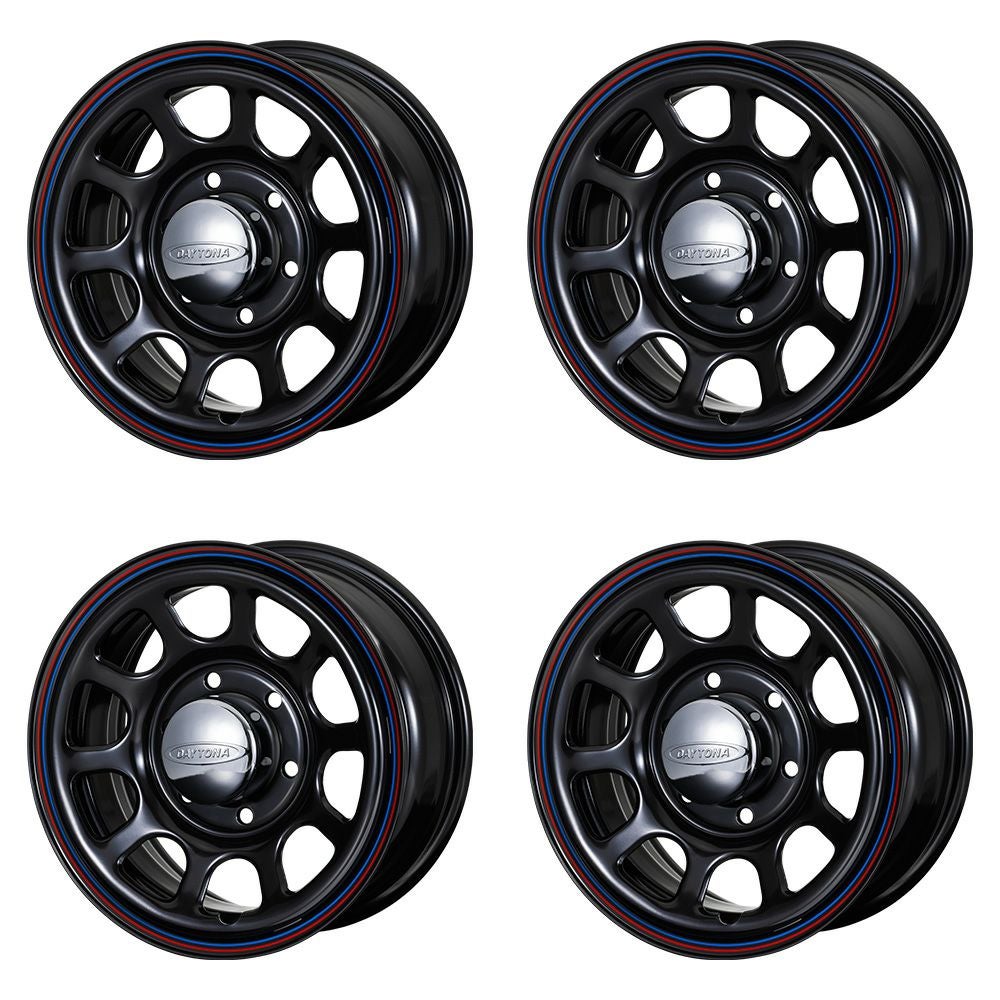 Daytona-RS NEO 15インチ×6.5J＋40 6穴 ブラック 4本セット | エアロ